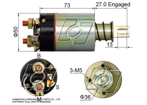 10-HI174 - Solenoid - HITACHI (NISSAN/DATSUN) SYSTEM - Accumax 